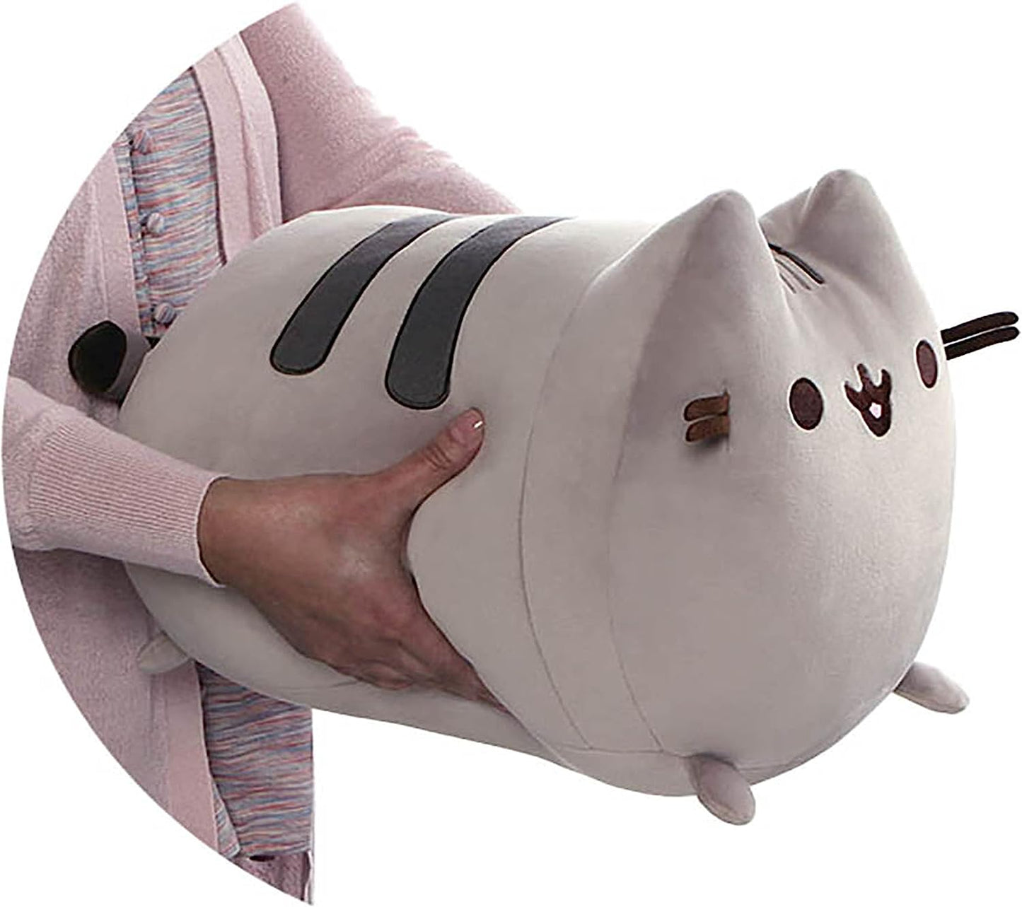 Pusheen the Cat Squisheen Log Plush, Squishy Stuffed Animal,